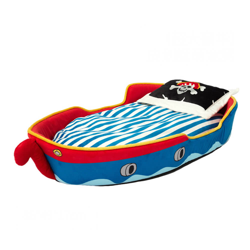 Deluxe Spacious Pirate Ship Soft Washable Dog & Cat Bed