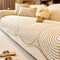 Modern Lines Chenille Artistic Sofa Protector Irregular Couch Cover
