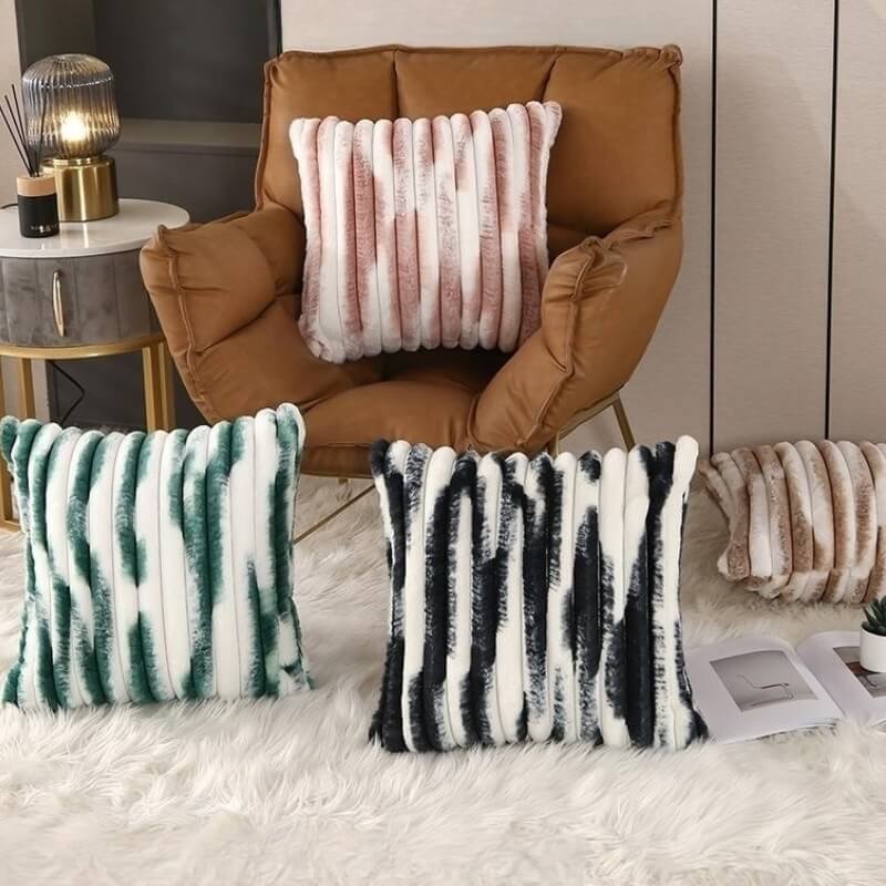 Fuzzy best sale couch pillows