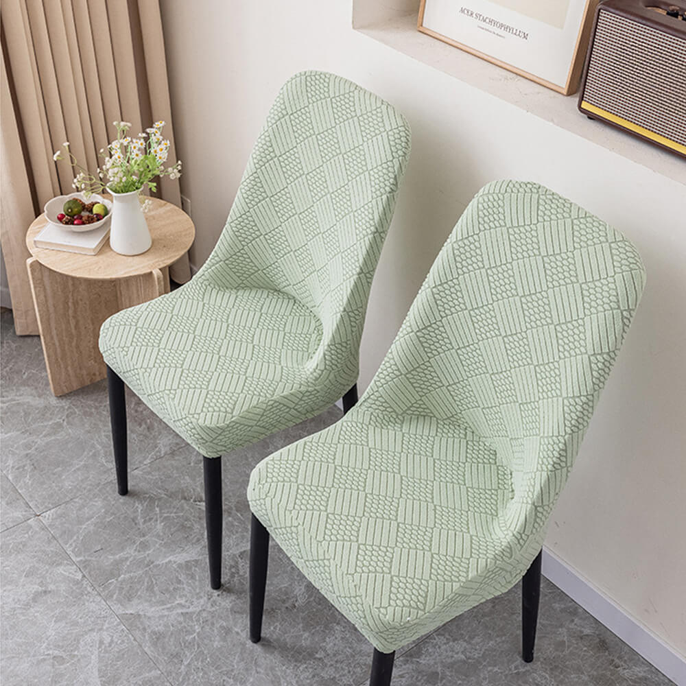 Stretch Jacquard Dining Chair Protector Removable Washable Parson Chair Slipcover