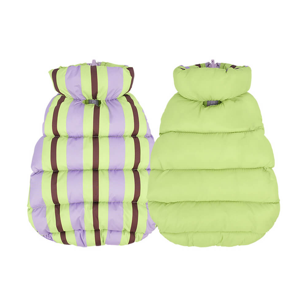 Ultra-Stylish Warm Lightweight Double Sided Striped Dog Vest