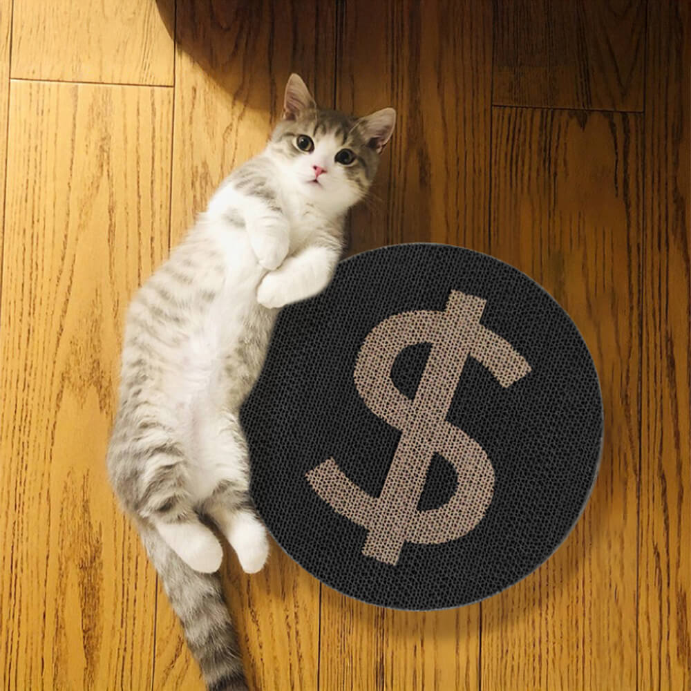 Dollar Pattern Double-Sided Cat Scratching Board