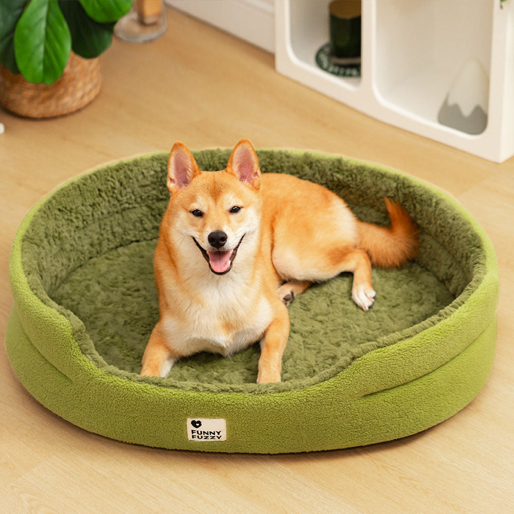 Fluffy Fleece Moss 2 1 Multifunction Comfort Dog Bed