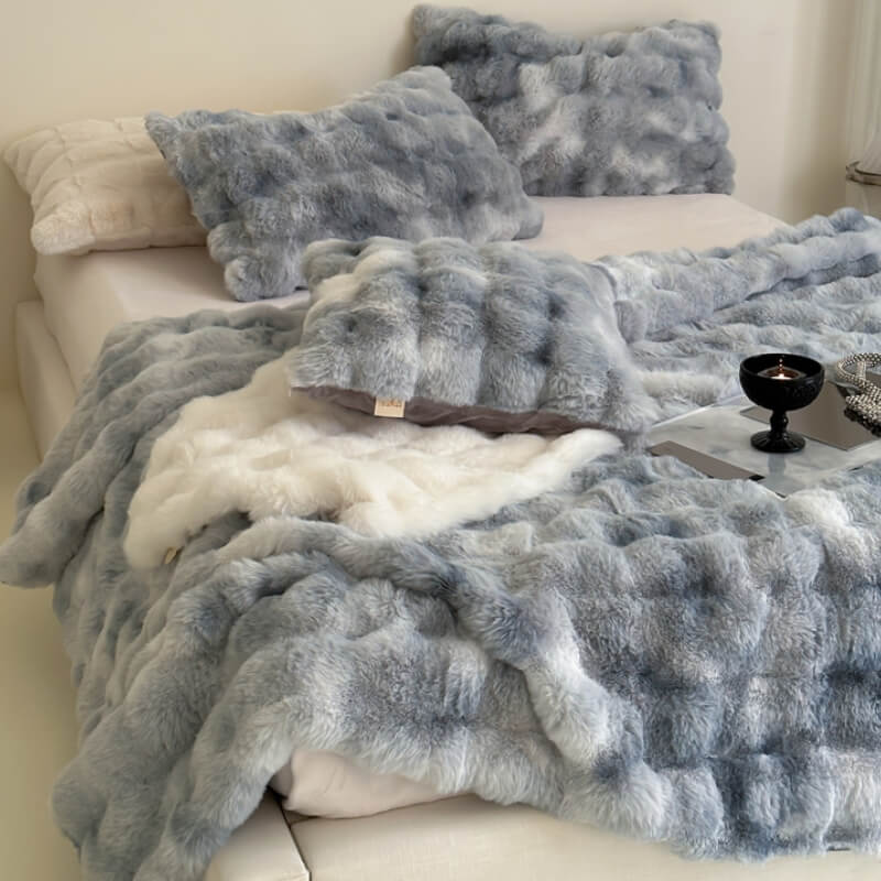 Faux Fur Luxury Thick Plush Pet Throw Blanket Human Blanket