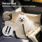 Faux Leather Waterproof Expandable Dog Car Seat Bed with Visible Mesh Window