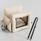 Faux Leather Waterproof Expandable Dog Car Seat Bed with Visible Mesh Window