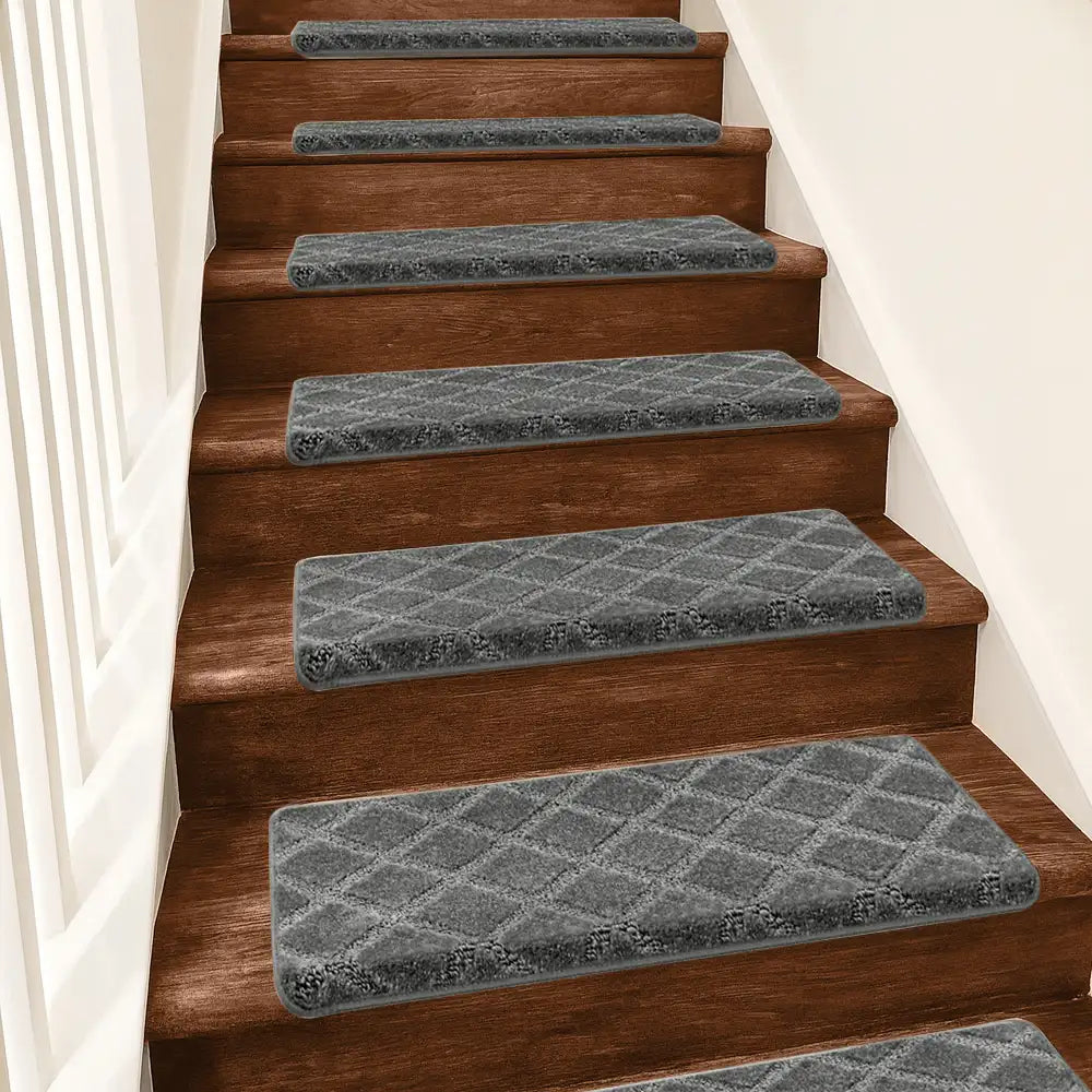 Faux Sisal Diamond Diamante Desgaste de la escalera Resistente a la escalera Bullnose Treadas de escalera sin deslizamiento