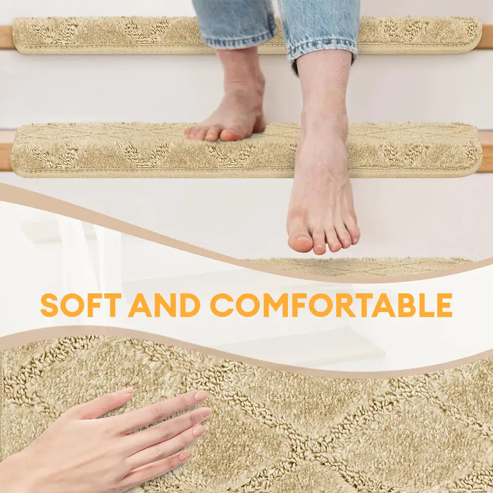 Faux Sisal Diamond Diamante Desgaste de la escalera Resistente a la escalera Bullnose Treadas de escalera sin deslizamiento