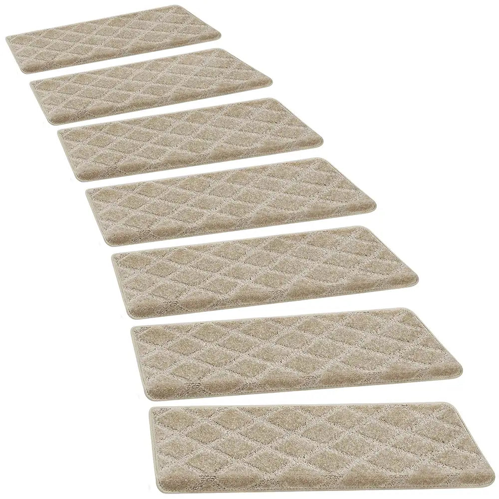 Faux Sisal Diamond Diamante Desgaste de la escalera Resistente a la escalera Bullnose Treadas de escalera sin deslizamiento