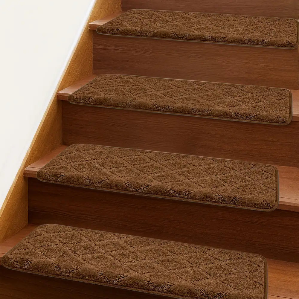 Faux Sisal Diamond Diamante Desgaste de la escalera Resistente a la escalera Bullnose Treadas de escalera sin deslizamiento