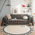 Festive Plaid Color Block Sofa Decoration Couch Cover