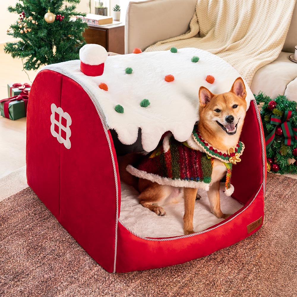 Santa's best dog puppy hotsell Xmas decor bed la