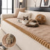 Flannel Comfortable Scratch-Resistant Cute Paw Print Non-slip Couch Cover - Paw