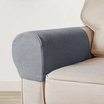Fleece Elastic Sofa Armrest Protector Cover