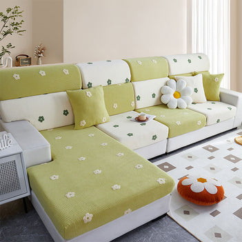 Cubierta del sofá del sofá del sofá del sofá del vellón bordado bordado