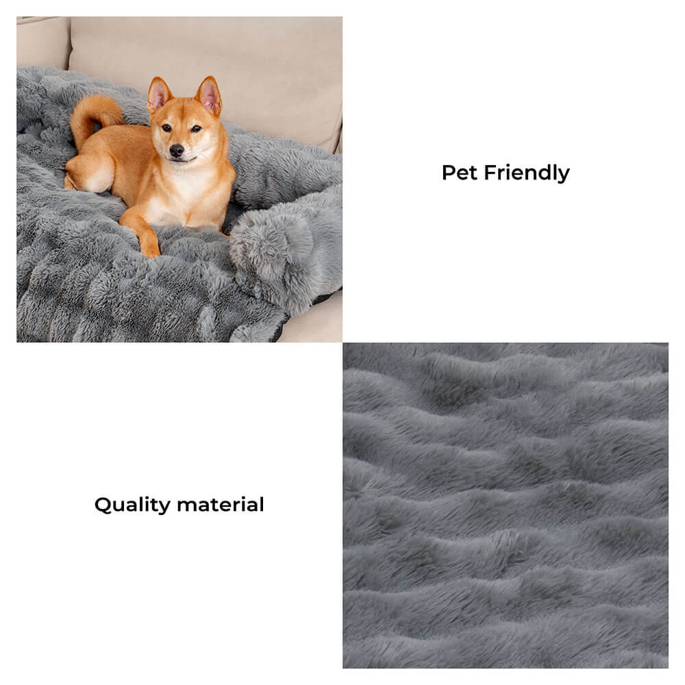 Flauschige, flauschige, beruhigende Hundebett-Sofaschutz-Haustiermatte