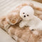 Fluffy Plush Comfortable Deep Sleep Dog Pillow Bed