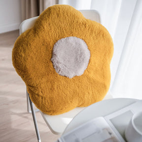 Flauschiges Sonnenblumen-Sitzpolster aus Memory-Schaum für Katzen