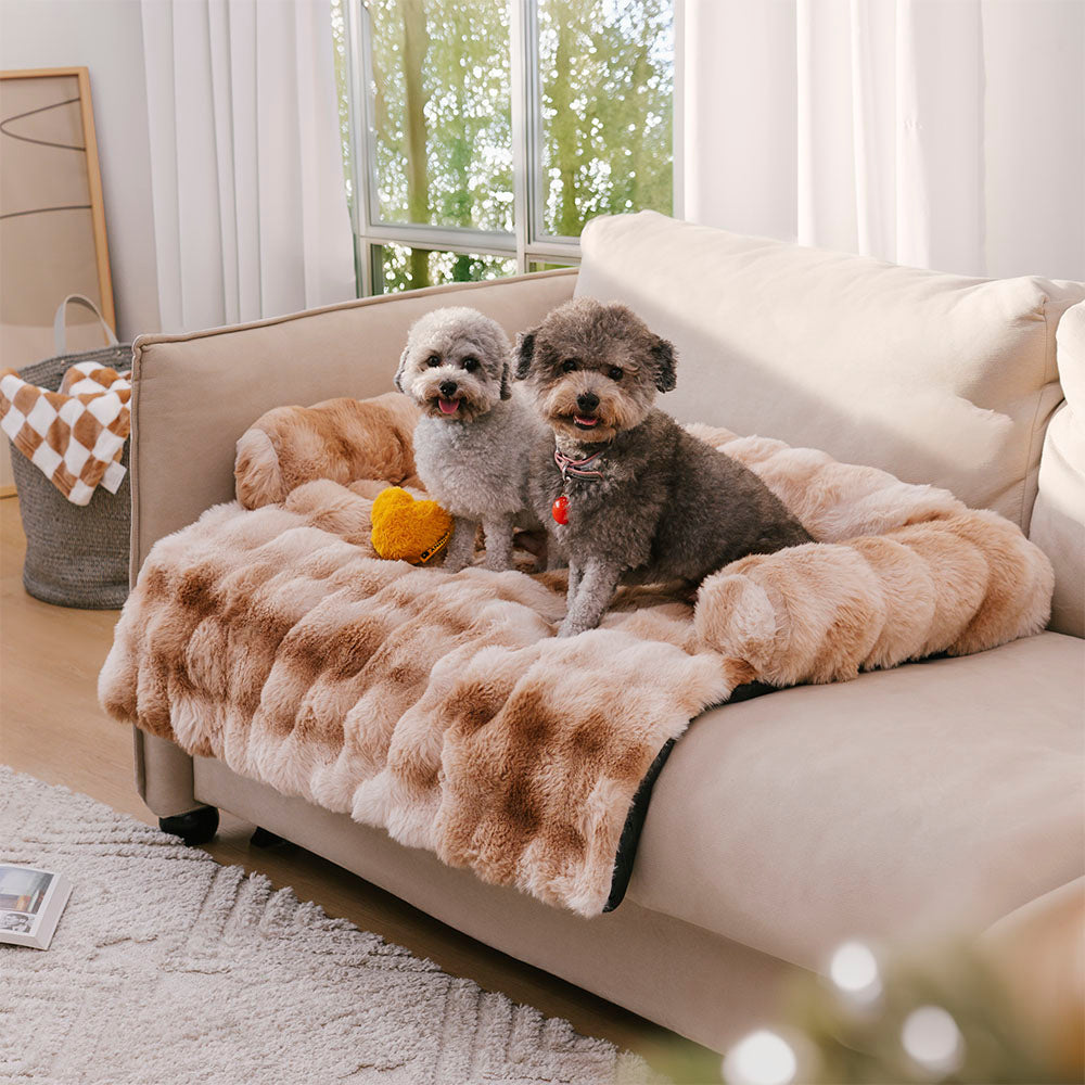 Fofo Fuzzy Calmante Cachorro Cama Sofá Protetor Tapete Para Animais De Estimação