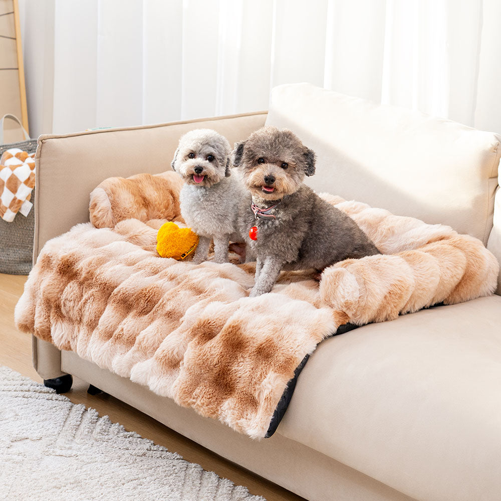Fluffy Fuzzy Calming Dog Bed Sofa Protector Pet Mat
