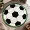 Football-Shaped Plush Scratch-Resistant Non-Slip Rug