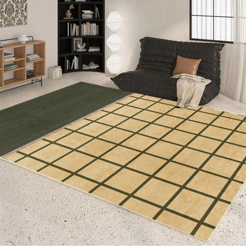 French-Inspired Vintage Living Room Rug Non-slip Carpet