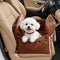 Deluxe Faux Leather Safety Center Console Pet Car Seat and Carrier 3 in 1