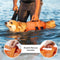 Adjustable Dog Life Jacket with Reflective Strips for Medium and Large Dogs