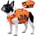 Adjustable Dog Life Jacket with Reflective Strips for Medium and Large Dogs