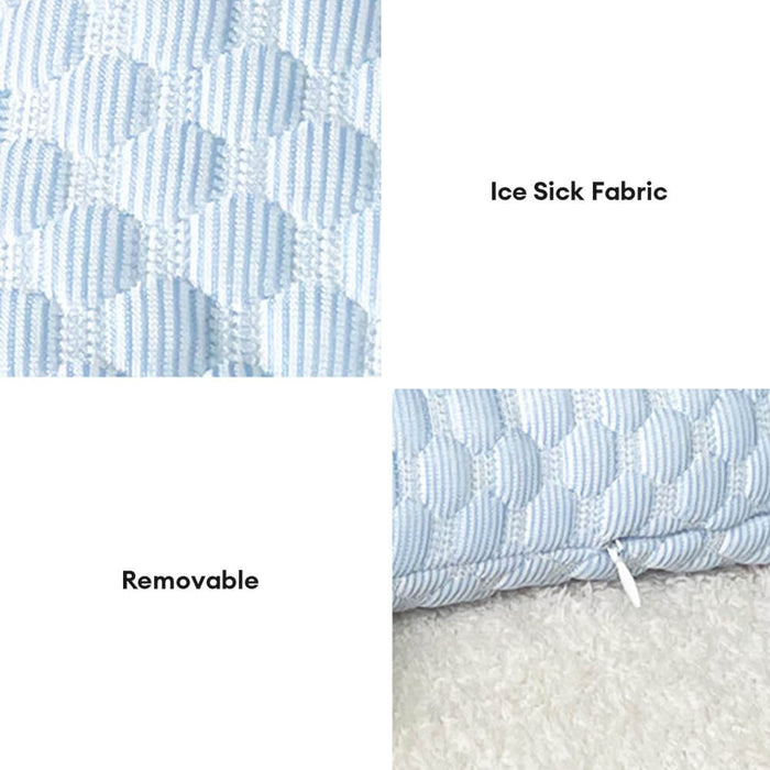 Bear Ear Shaped Cooling Fiber Neck Support Washable Pet Pillow