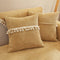 Boho Corduroy Durable Sofa Protector Couch Cover with Tassels