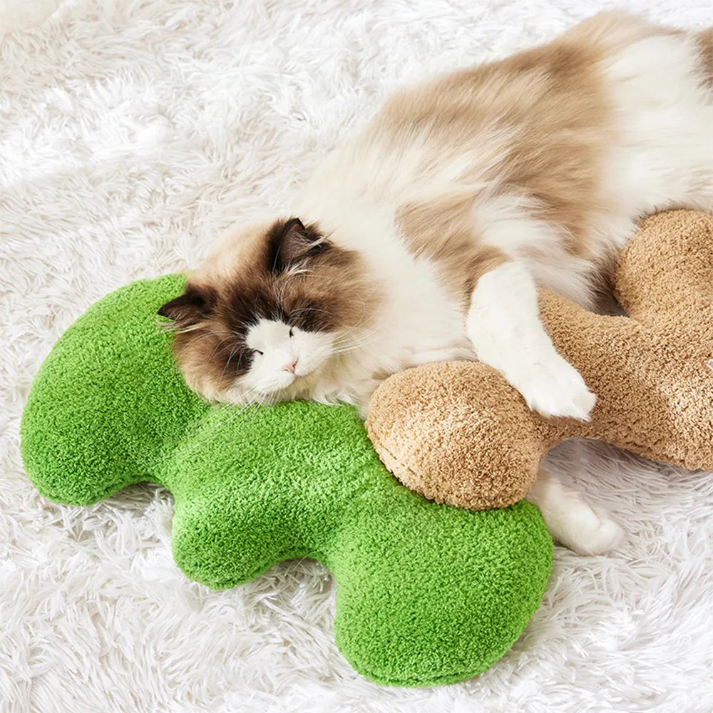 Almohada para mascotas de juguete para perros chillidos en forma de hueso