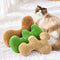 Bone-Shaped Playful Squeaky Dog Toy Pet Pillow