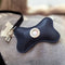 Bone-shaped Portable PU Leather Dog Poop Bag Dispenser