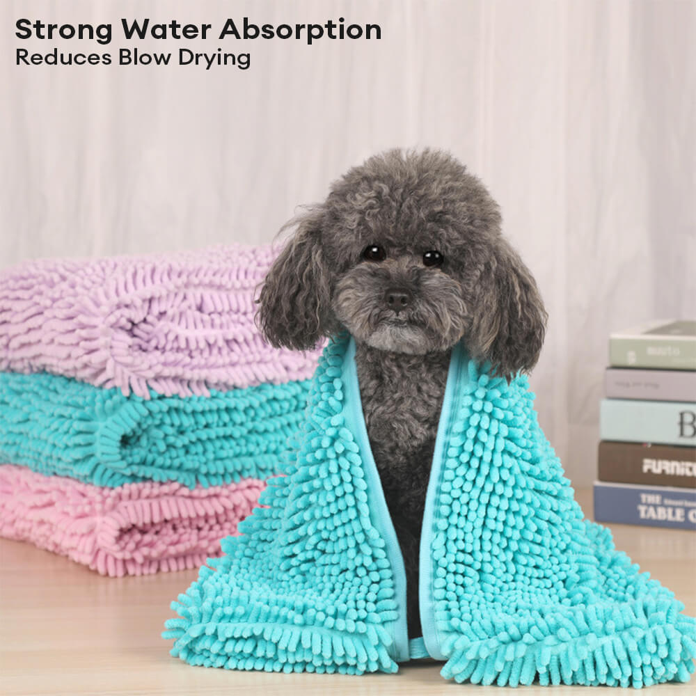 Chenille Microfiber Ultra-Absorbent Soft Thicken Dog & Cat Towel