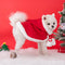 Christmas Santa Pet Cloak Warm Plush Dog Cape with Hat