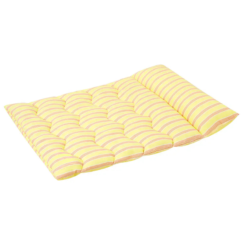 Color-Blocked Striped Breathable Double-Sided Soft Pet Mat