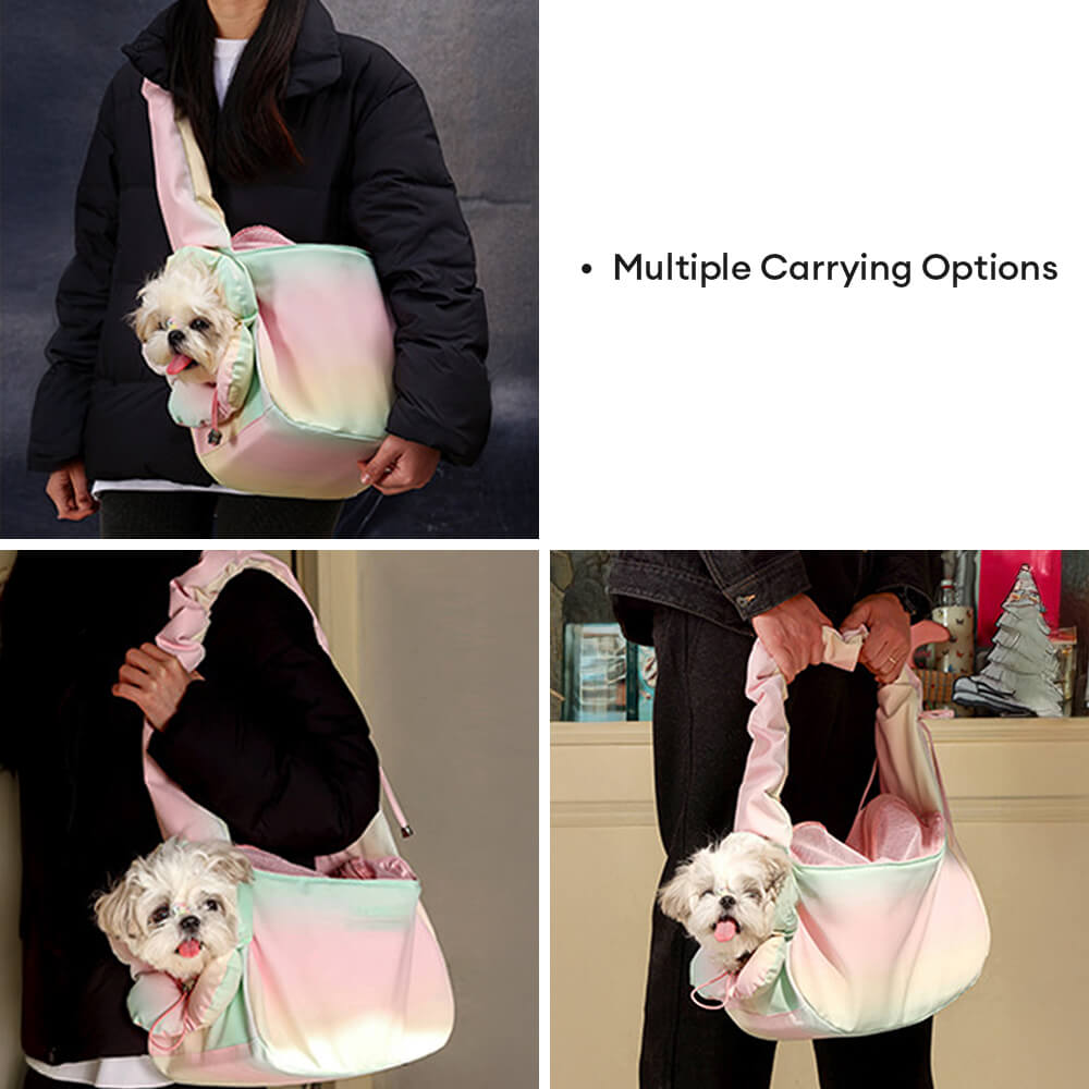 Colorful Fashion PU Leather Waterproof Portable Pet Carrier Bag