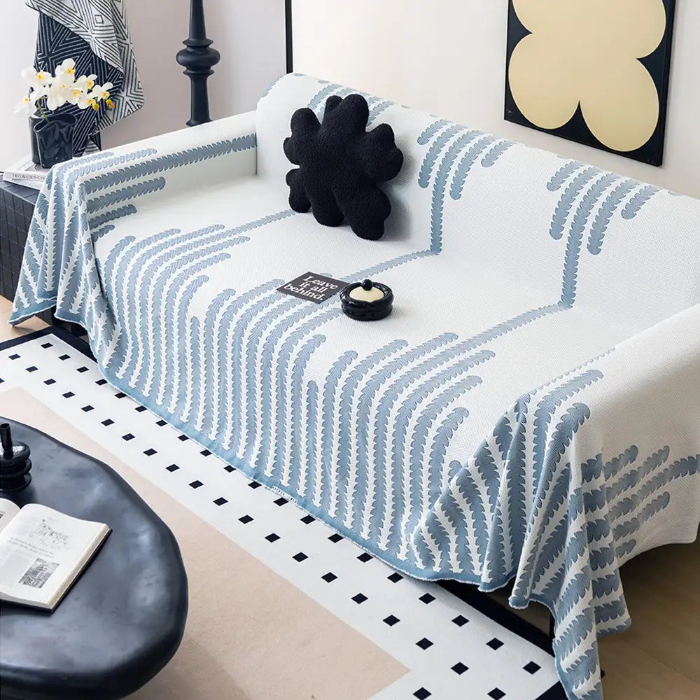 Cooling Ice Silk Breathable Heat-Absorbing Sofa Blanket Washable Couch Cover