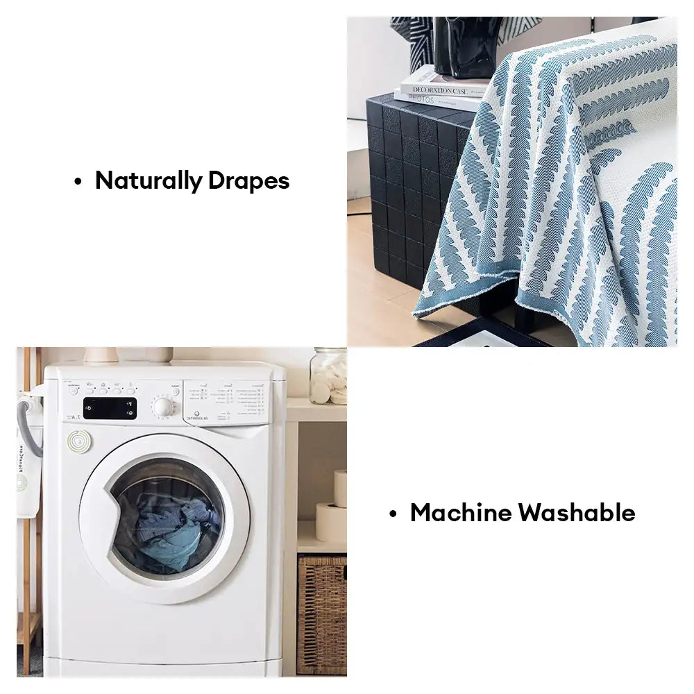 Cooling Ice Silk Breathable Heat-Absorbing Sofa Blanket Washable Couch Cover