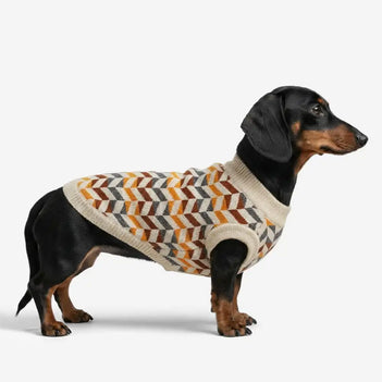 Diamond Striped Dog Sweater For Small Dogs