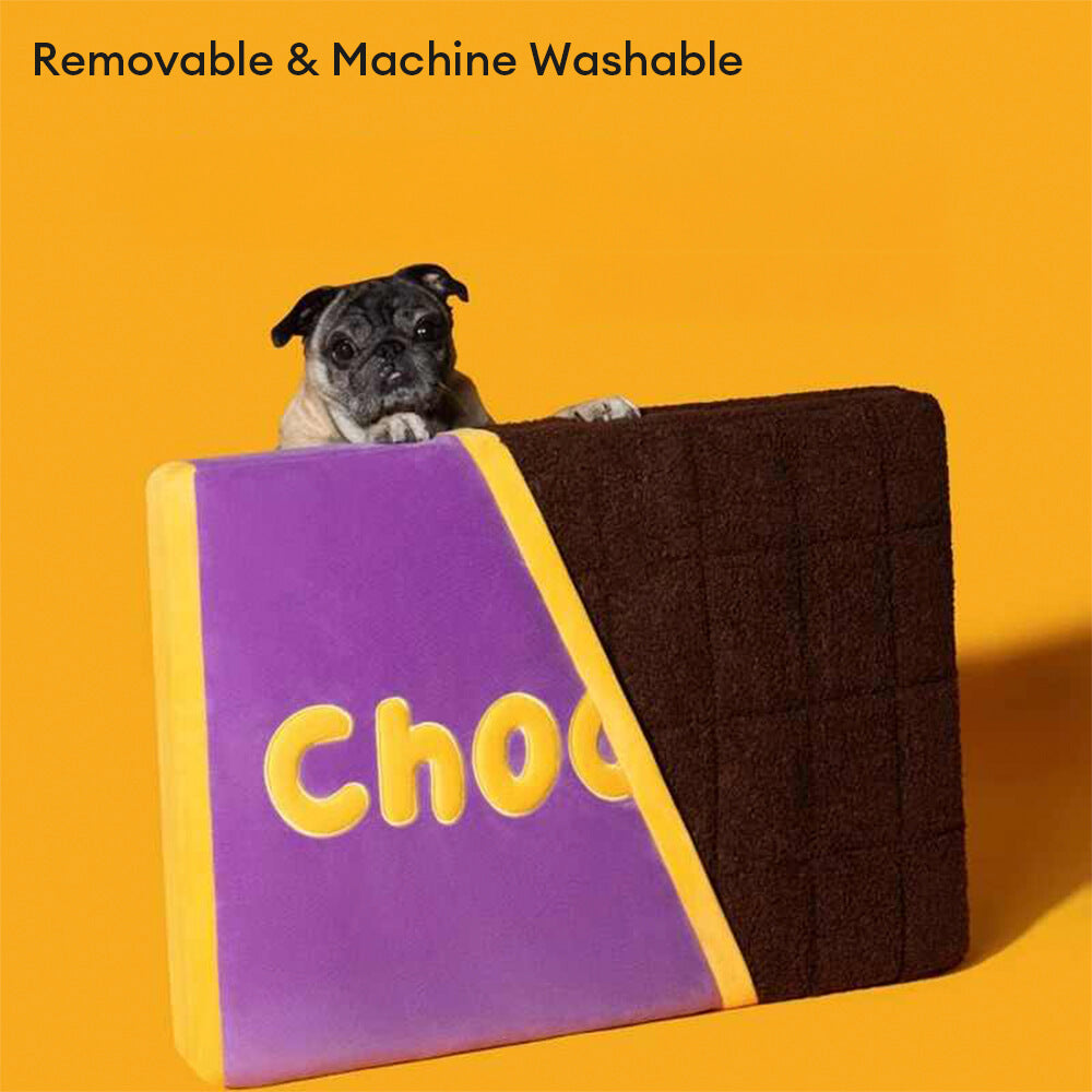 Chocolate Bar Shaped Orthopedic Support Washable Dog & Cat Bed