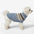 Fair Isle Pattern Knitted Linen Dog Sweater with Classic Collar