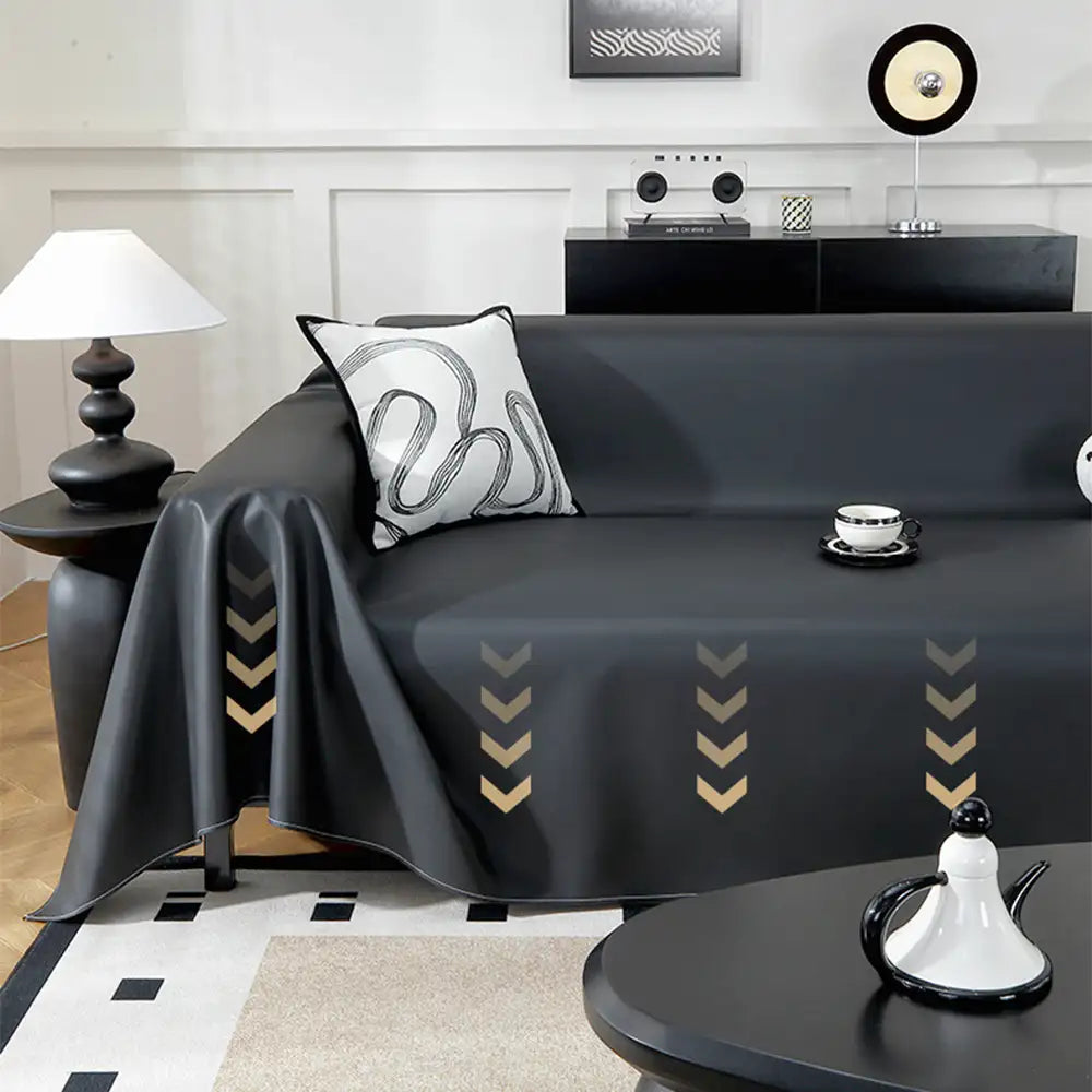 Faux Leather Waterproof Pet Hair-Resistant Sofa Protector Couch Cover