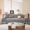 Faux Linen Scratch-Resistant Furniture Protector Sofa Blanket Couch Cover