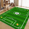 Football Field Pattern Scratch-Resistant Non-Slip Carpet
