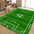 Football Field Pattern Scratch-Resistant Non-Slip Carpet