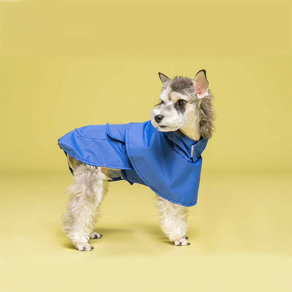 Frog-Inspired Waterproof Lightweight Dog Hooded Poncho Raincoat