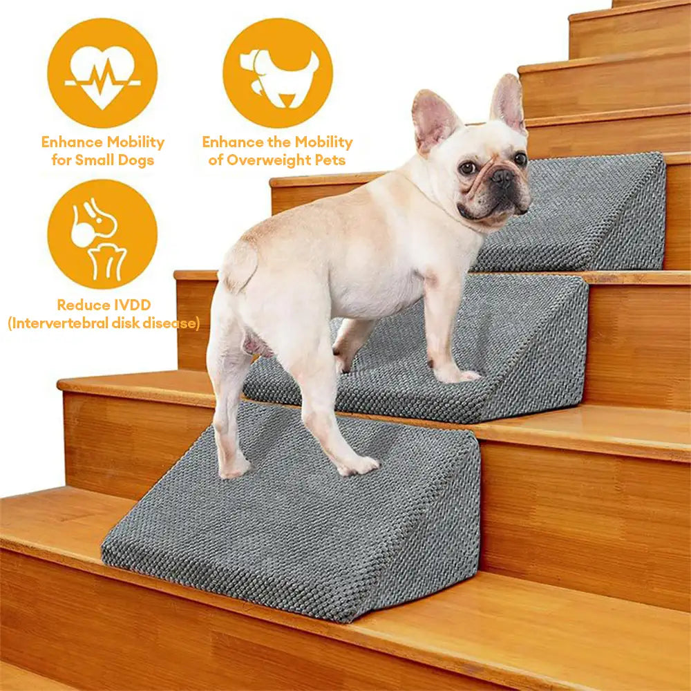 Amazon Narrow Dog Stairs Modular Foam Dog Ramp Stairs For