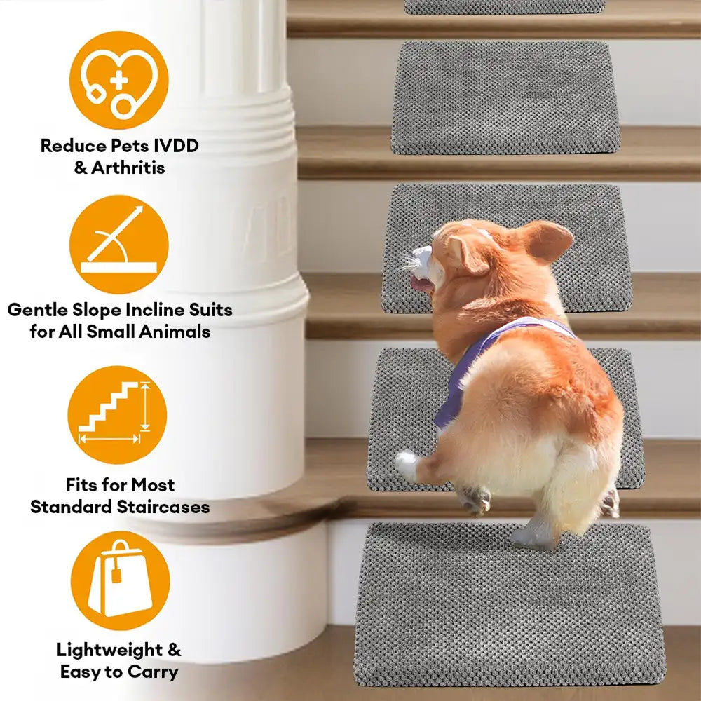 Escaleras de rampa para perros de espuma modular para escaleras de escalera con velcro